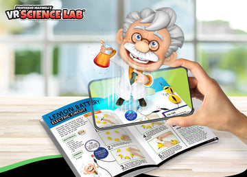 Professor Maxwell'S Vr Science Lab - Virtual Reality Kids Science Kit, Book And Interactive Stem Learning Activity Set (Full Version - Includes Goggles) - For Ages 8 And Up