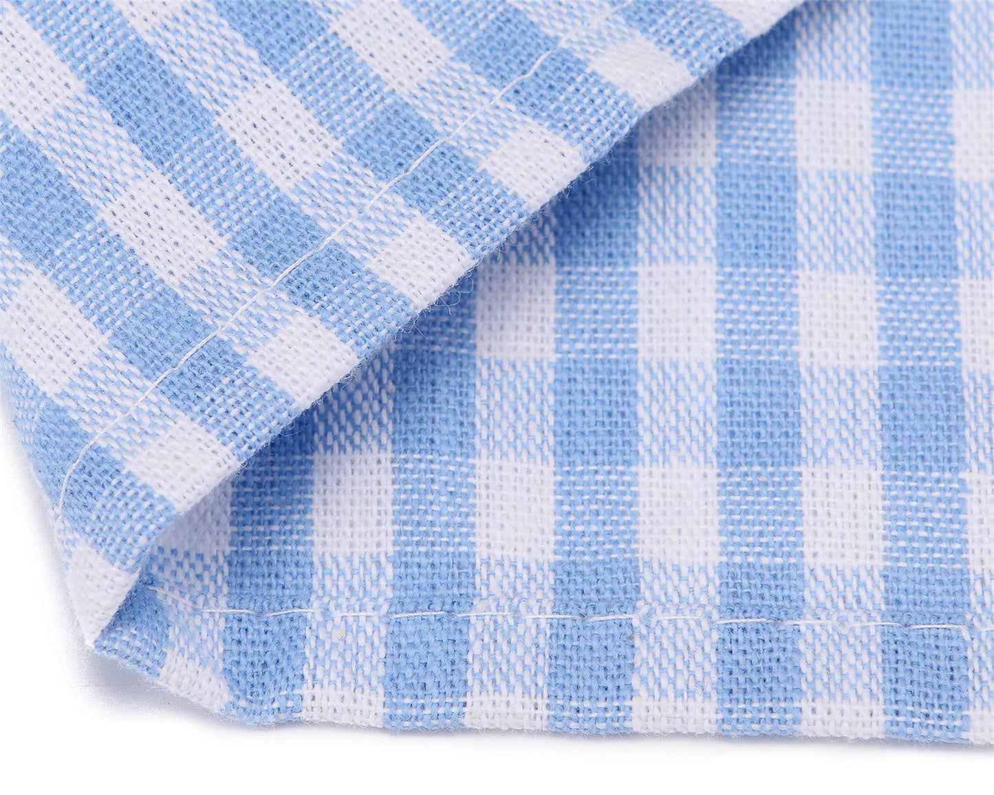 Jennice House Kids Aprons, Children'S Artists Aprons Pure Cotton Gingham Aprons With Pocket And Adjustable Neck Strap, Painting Apron, Baby Chef Apron Party Aprons (Blue, L)