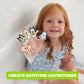 Bluey Bath Finger Puppets, 10 Pc - Party Favors, Educational, Bath Toys, Story Time, Beach Toys, Playtime, Stocking Stuffer