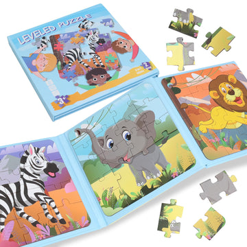 Magnetic Puzzles For Kids Ages 3 4 5 6, Puzzles For Kids Ages 4-8, Toddler Puzzles Ages 2-4, Wooden Jigsaw Puzzles Book For Pres