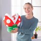 Club Mocchi Mocchi Piranha Plant Plush - 15" Red Squishy Toy, Model T12414, Soft Polyester Collectible