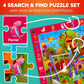 Quokka Puzzles For Kids Ages 4-6 - 4-Pack 60-Piece - Search & Find Kids Puzzles Ages 5-8 - Educational Learning Toys Desert - Mo