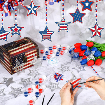 WinnerWhy 30 Sets Suncatchers Window Art Kits, DIY Sun Catchers Bulk Crafts Paint Your Own Window Ornaments for Boys Girls Class