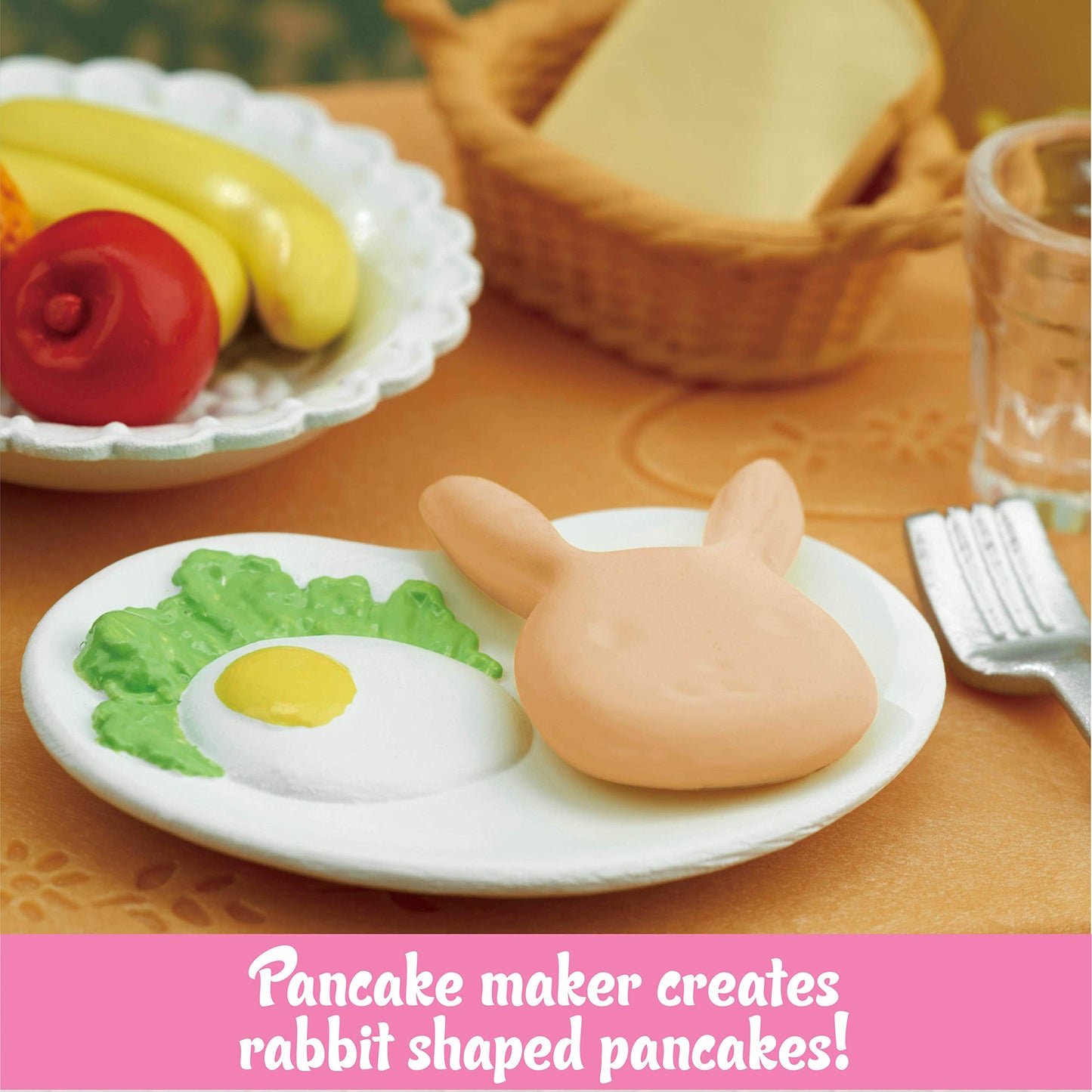 Calico Critters Breakfast Playset - Doll House Furniture & Décor, Small, Multi, Plastic, Model CC1836