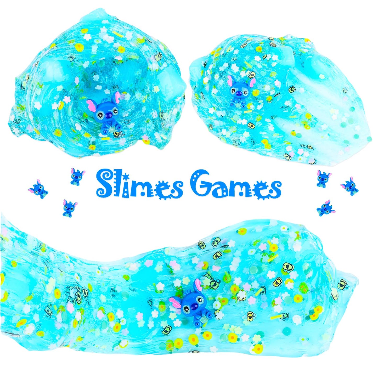 8 Jelly Cube Crunchy Slime, With Slime Fun Accessories, Soft And Non-Sticky, Diy Educational Stress Relief Toys For Girl And Boy