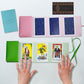 Knana 3Pcs Tarot Card Holder Leather Tarot Card Bags Tarot Card Pouches Tarot Accessories For Tarot Cards And Oracle Decks (Pink,Green,Blue)