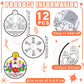 Hollowfly 12 Sets Color Your Own Advent Wreath Crafts DIY Advent Candle Scene with Joy Christ Peace Love Hope Crafts Religious C