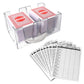 Gse Games & Sports Expert Canasta Cards Game Set, Includes 6 Decks Canasta Playing Cards With Point Values, A Revolving Card Tray, And 100 Canasta Score Sheets (Red)