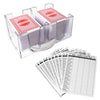 Gse Games & Sports Expert Canasta Cards Game Set, Includes 6 Decks Canasta Playing Cards With Point Values, A Revolving Card Tray, And 100 Canasta Score Sheets (Red)