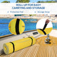 Homcom 10' X 5' Floating Mat, 3-Layer Swimming Pool Floating Water Mat Portable Foam Raft, Thick And Durable Water Activities Mat For Lake, Oceans, Yellow