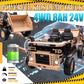Ride On Dump Truck 24V, 4Wd Kids Car With Remote Control, Electric Dump Bed And Shovel, Ride On Construction Vehicles 4X70W Powe