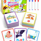 Gojmzo Cvc Word Writing & Spelling Flash Cards, Preschool Learning Toddler Activities, Kindergarten Homeschool Supplies, Sight Words Reading Game, Montessori Educational Toys For 3 4 5 6 Year Old Kids