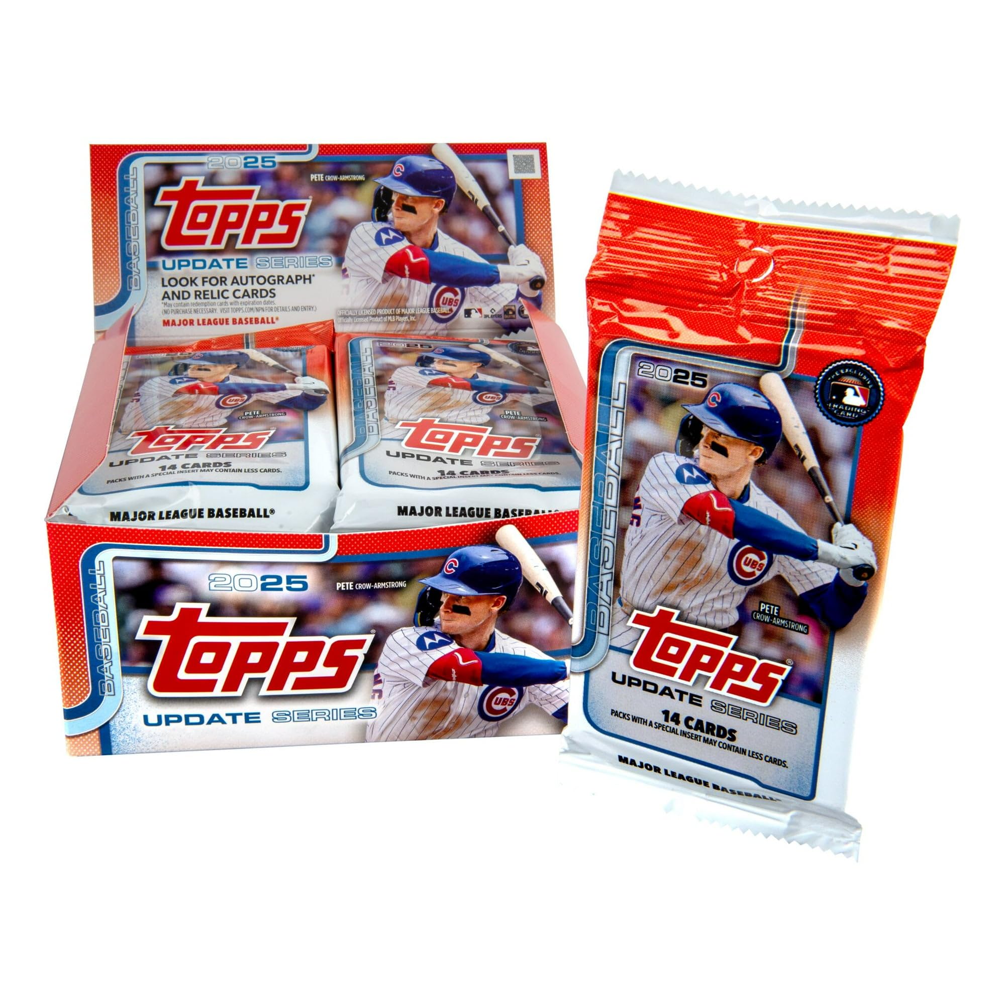 2025 Topps Updates Baseball Trading Cards 20ct Booster Display Box, Lo ...