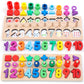 Gerocrew Wooden Montessori Toys For Kids Toddler Number Puzzles Sorter Counting Shape Stacker Stacking Game Preschool Toys For B