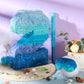 Number 1 2 3 4 5 6 7 8 9 Piñata With Stick Blindfold Confetti, Gradient Blue Piñata For Kids Birthday Party Large Blue Piñata For Boys Girls Birthday Anniversary Decoration Supplies(Number 2)