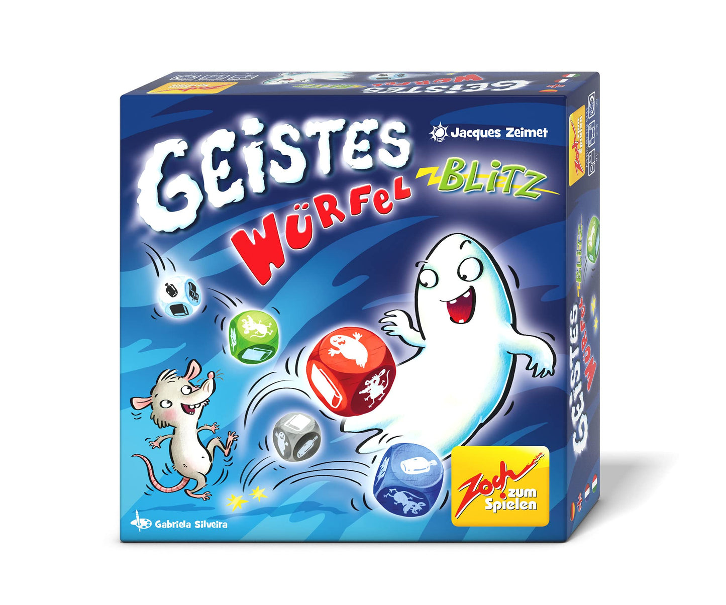 Zoch 601105141 Ghost Flash Dice Flash, The Fun Reaction Game for Young and Old, who Quickly Grabs The Right Figures, has Good Ch