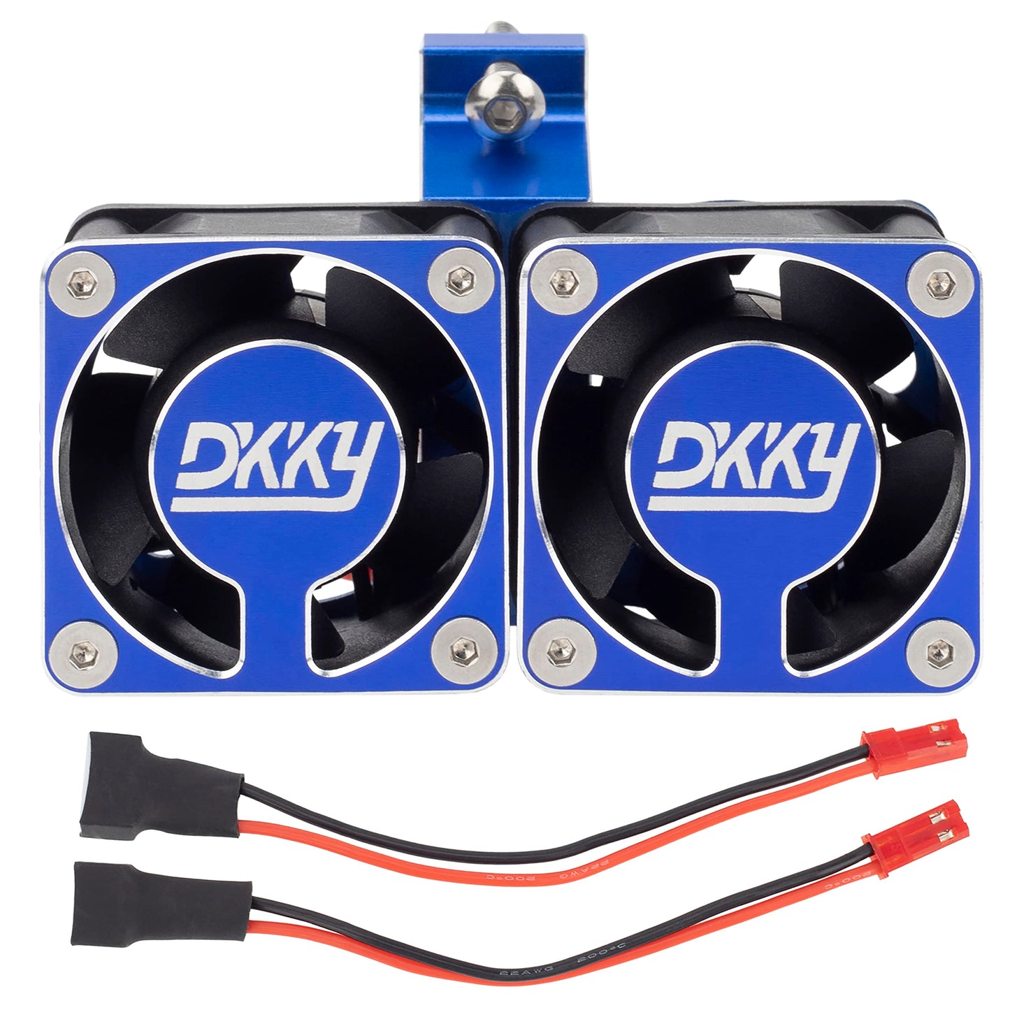 DKKY RC Motor Cooling Fan Heatsink 21000 RPM with 47-51mm Adjustable Mount for 1717 4985 Motor and ARRMA Infraction Felony Limit