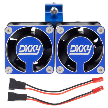 DKKY RC Motor Cooling Fan Heatsink 21000 RPM with 47-51mm Adjustable Mount for 1717 4985 Motor and ARRMA Infraction Felony Limit
