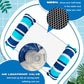 Zcaukya 4 Pack Inflatable Pool Float Hammocks, 4-In-1 Water Floating Mesh Chair For Adults, Swimming Pool Drifter Saddle Lounge For Summer Events Pool Parties, Blue/Pink/Green/Yellow
