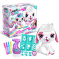 Canal Toys Personalized Airbrush Plush Large Puppy, Multi, Customizable with Markers & Stencils, Ages 6+