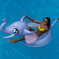 Poolcandy Inflatable Animal Pool Tubes & Swim Rings (Elephant Glitter Filled 48'' Inch Animal Pool Tube Swim Ring)
