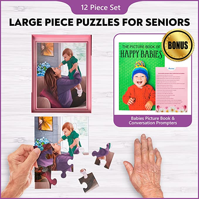 Dementia Puzzle 12 Large Pieces Jigsaw –Mother's Love