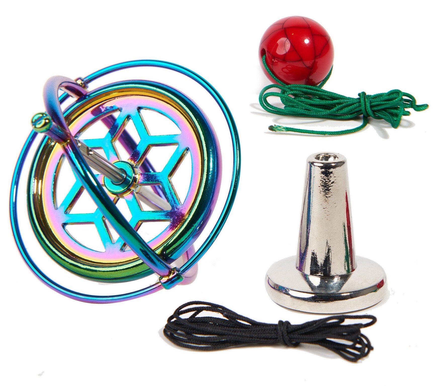 Joytech Precision Gyroscope Kill Time Metal Anti-Gravity Spinner Balance Toy Colorful JA05