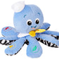 Baby Einstein Octoplush Musical Plush Toy, 11" Blue Stuffed Animal, Learn Colors in 3 Languages, for Ages 3 Months and Up