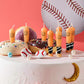 18 Pieces Baseball Bat Candle Baseball Sports Birthday Candle Baseball Cake Cupcake Candle for Birthday Baby Shower Baseball Fan