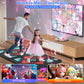 Haphom Dance Mat For Kids And Adults, Anti-Slip Wireless Electronic Dance Pad For Tv, Wrinkle-Free, Soft & Cozy Playmat For Exercise & Games, Smart Camera & 2 Controllers, Gift Idea(Classic Snowflake)