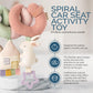 Itzy Ritzy Spiral Car Seat & Stroller Activity Toy - Stroller & Car Seat Toys For Ages 0 Months And Up - Hanging Toys Include Dangling Ring, Mirror And Textured Ribbons (Pastel Rainbow)
