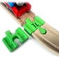 TrainLab Adapters Compatible with Thomas Wood 2018 and BRIO Wooden Railway (2pc) (Green)