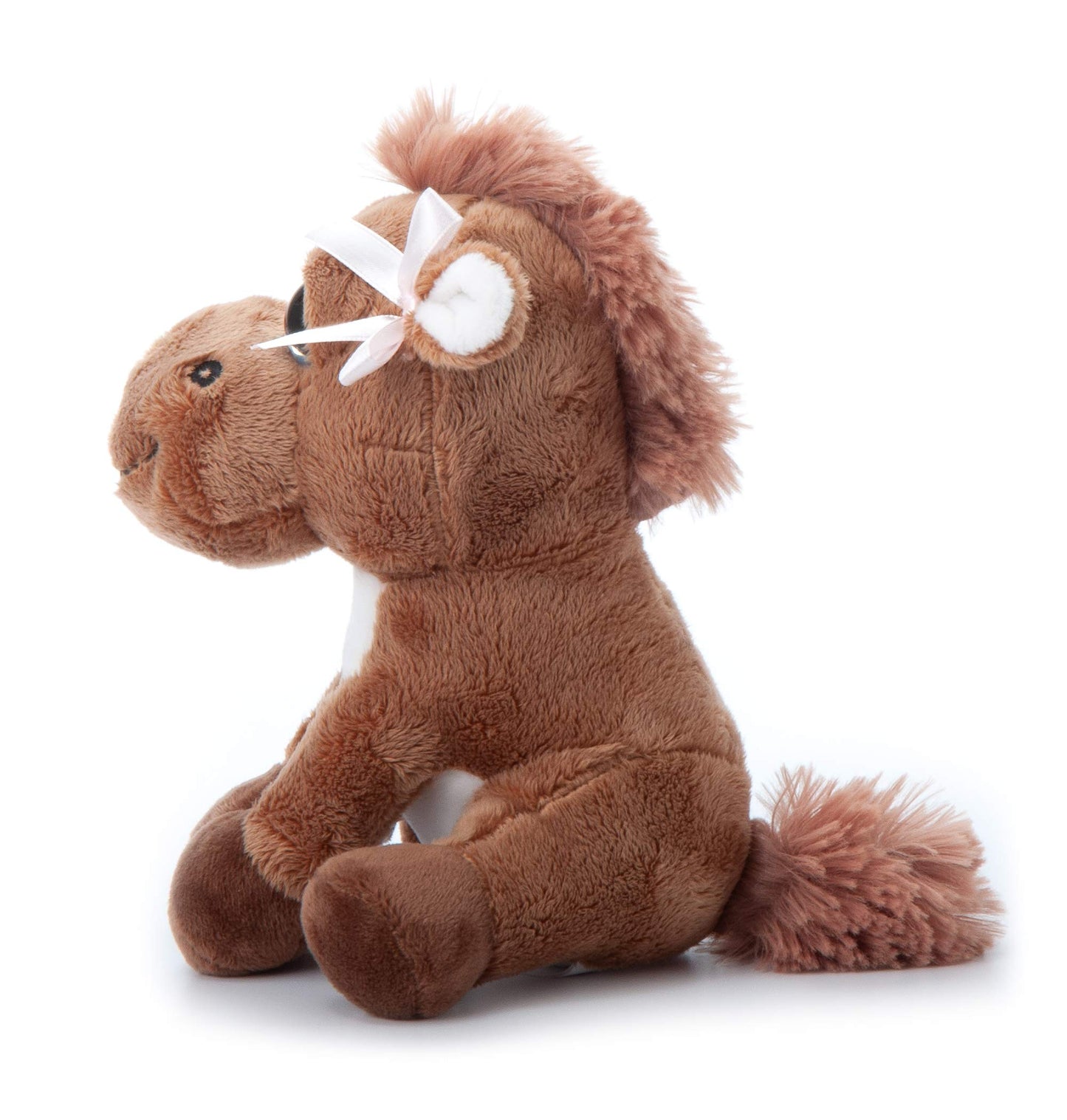 The Petting Zoo Horse Stuffed Animal, Gifts For Kids, Bright Eye Animals, Horse Plush Toy 7 Inches