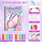 BenLouis 12 Butterfly Mini Coloring Books Kids with 12 Stacking Crayons Butterfly Theme Party Favors Small Activity Books Bulk f