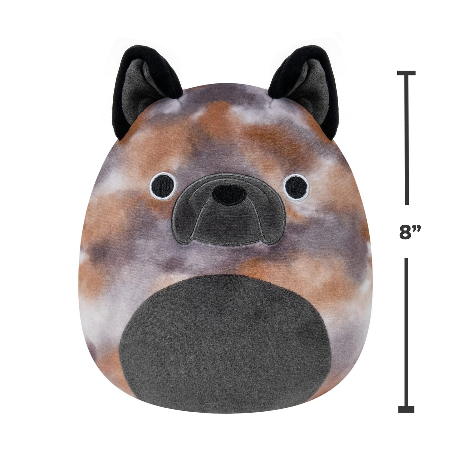 Squishmallows 8' Ballis The French Bulldog Plush -Official Kellytoy - Collectible Soft & Squishy Puppy Stuffed Animal Toy- Gift For Kids, Girls & Boys