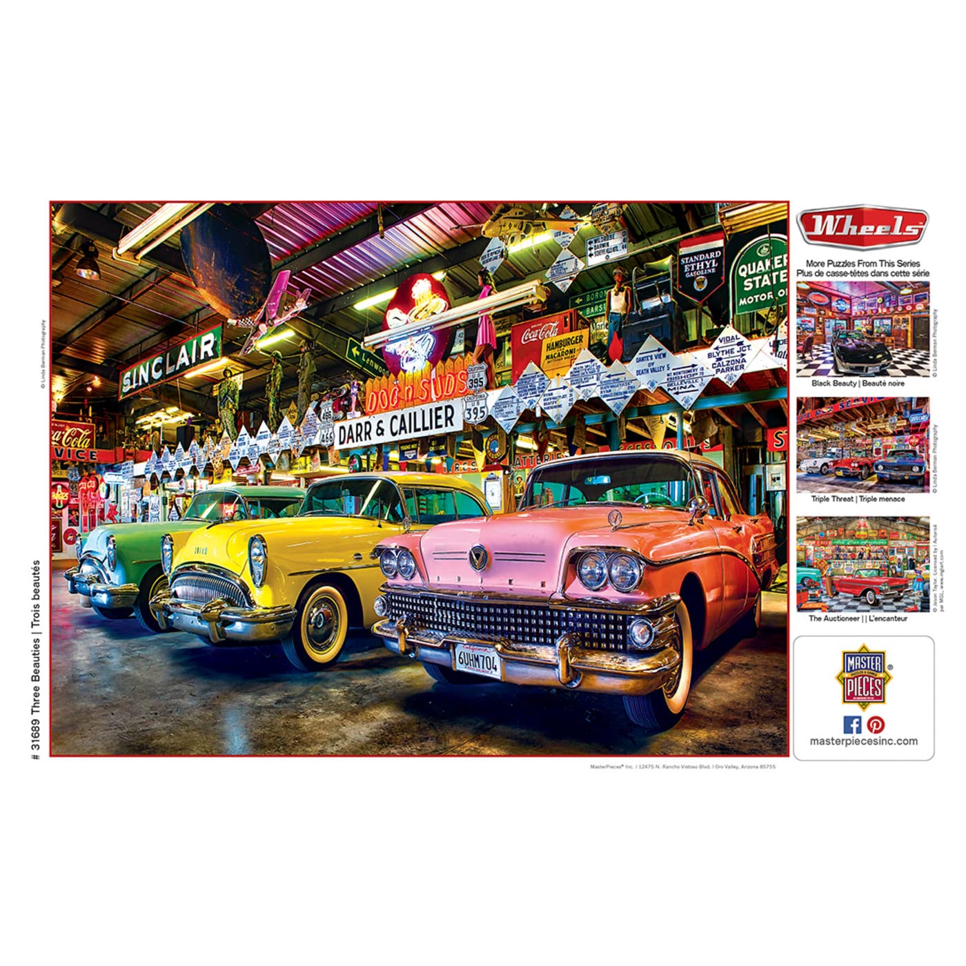 Masterpieces 750 Piece Jigsaw Puzzle For Adults, Family, Or Kids - Three Beauties - 18'X24'