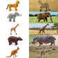 Beverly Hills Doll Collection Safari Animals Figures Set Of 10, Moveable Joints Safari Zoo Animal Toys For Toddlers, Zoo Animal Playset, Large Plastic Jungle Animal Figurines For Kids