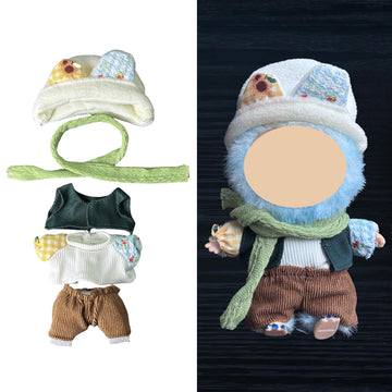 Doll Clothes - Compatible with LBB 5.91-6.7inch(15-17cm) Dolls as Accessories Only  enhanced Dolls Outfit with Accessories  Hand Crocheted Hat  Sweaters  Bag 17