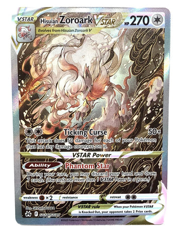 Pokemon - Hisuian Zoroark Vstar Gg56/Gg70 - Crown Zenith - Galarian Gallery - Ultra Rare Alternate Art