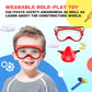 BELLOCHIDDO Kids Jackhammer Toy Drill - Kids Power Tools with Realistic Sound & Action - Toddler Construction Tools with Mask, S