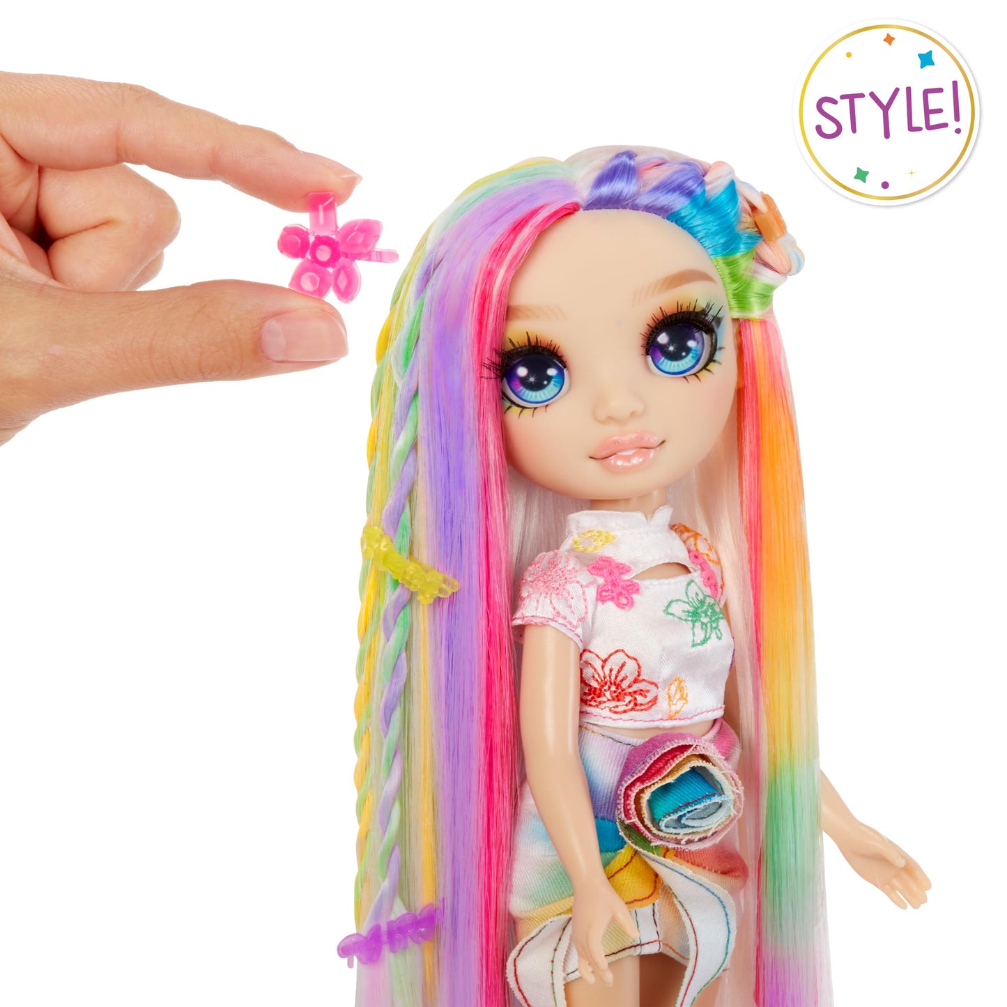 Rainbow High Hair Chalk & Style Amaya - Rainbow 11    Doll. Washable Rainbow Hair Chalk, Color, Style, Play, Rinse & Repeat. Gre
