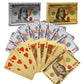 Joyoldelf Playing Cards, 2 Decks Of 24K Playing Cards With Dollar Pattern, Waterproof Playing Cards & Flexible Poker With Box - Classic Magic Tricks Tool For Party And Game, 1 Gold + 1 Silver