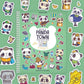 Cupkin Panda Town Sticker Book Activity For Kids, Toddler Airplane Travel Essentials, 300+ Stickers For Kids 8 Scenes + Coloring