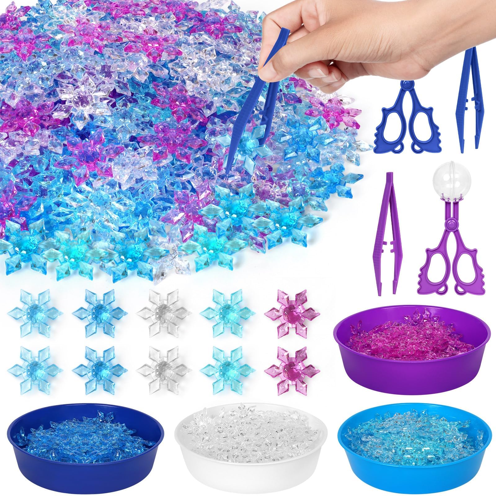 Oaxntgw Sensory Bin (Frozen Snowflake)