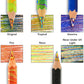Koh-I-Noor Magic FX Pencils, 5-Pack - Neon Colors, Model FA3405.5BC, Pigment Material