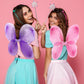 Junkin 24 Pcs Fairy Wings For Girls Butterfly Angel Wings Costume Bulk 14 X 16 Inch Vintage Princess Wings Kids' Dress Up Access