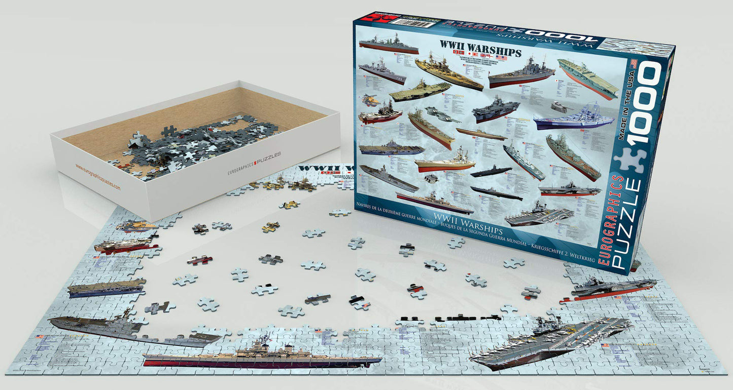 Eurographics Wwii War Ships 1000 Piece Puzzle (6000-0133)