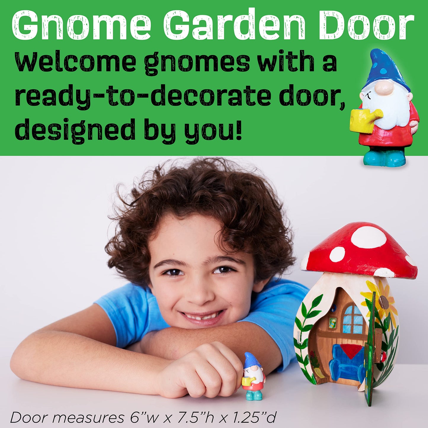 Creativity For Kids Gnome Garden Door - Painting Arts And Crafts For Boys And Girls, Kids Activities For Ages 6-8+