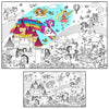 ALEX Art Giant Coloring Poster Unicorn and Fairy - Wall Coloring Posters for Kids - Large Coloring Poster to Color - Jumbo Color