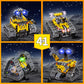 AoHu STEM Robot Building Toys, 4in1 Remote & APP-Controlled Wall Robot/Stunt Car/Triangle Robot Toys Set, Creative Gifts for Boy